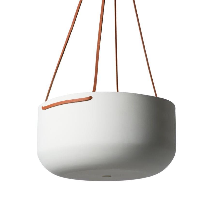 Hanging Planter White Large by Lightly Design